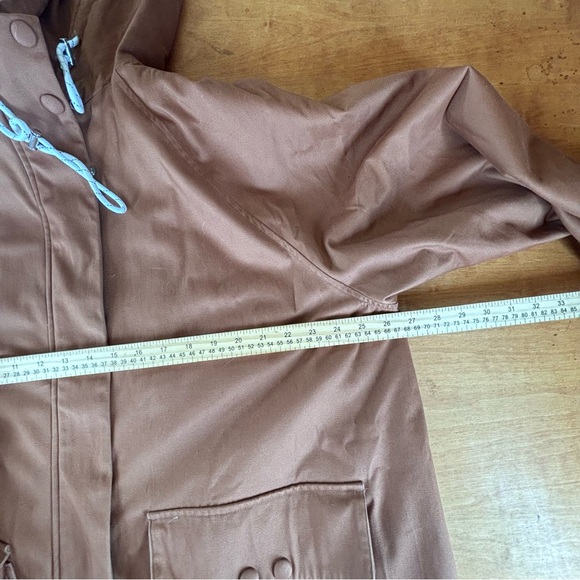 Aligne Anthropologie L/XL (EU 46) deep desert tan long trench coat - Picture 11 of 14
